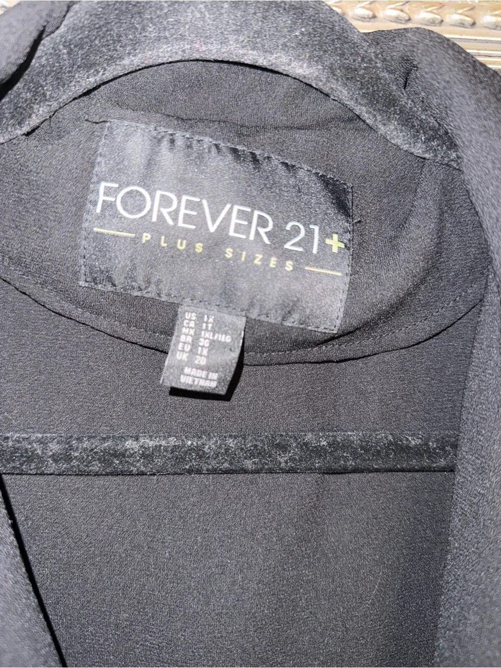Forever 21 Plus Black Duster Jacket